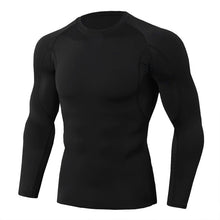 Load image into Gallery viewer, Men Running Compression Long sleeve Shirts Gym Sport T-shirt Male Bodybuilding Sportswear Mens Jogging Fitness Tight Rashgard