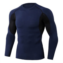 Load image into Gallery viewer, Men Running Compression Long sleeve Shirts Gym Sport T-shirt Male Bodybuilding Sportswear Mens Jogging Fitness Tight Rashgard