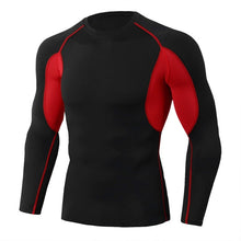 Load image into Gallery viewer, Men Running Compression Long sleeve Shirts Gym Sport T-shirt Male Bodybuilding Sportswear Mens Jogging Fitness Tight Rashgard