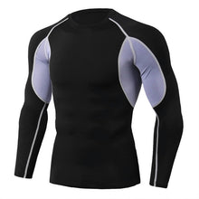 Load image into Gallery viewer, Men Running Compression Long sleeve Shirts Gym Sport T-shirt Male Bodybuilding Sportswear Mens Jogging Fitness Tight Rashgard