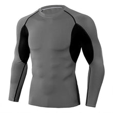 Load image into Gallery viewer, Men Running Compression Long sleeve Shirts Gym Sport T-shirt Male Bodybuilding Sportswear Mens Jogging Fitness Tight Rashgard