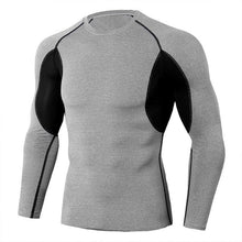 Load image into Gallery viewer, Men Running Compression Long sleeve Shirts Gym Sport T-shirt Male Bodybuilding Sportswear Mens Jogging Fitness Tight Rashgard