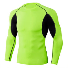 Load image into Gallery viewer, Men Running Compression Long sleeve Shirts Gym Sport T-shirt Male Bodybuilding Sportswear Mens Jogging Fitness Tight Rashgard