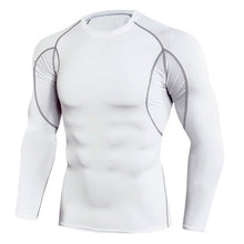 Load image into Gallery viewer, Men Running Compression Long sleeve Shirts Gym Sport T-shirt Male Bodybuilding Sportswear Mens Jogging Fitness Tight Rashgard