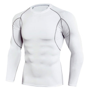 Men Running Compression Long sleeve Shirts Gym Sport T-shirt Male Bodybuilding Sportswear Mens Jogging Fitness Tight Rashgard