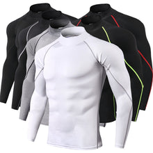 Load image into Gallery viewer, New Quick Dry Running Shirt Men Bodybuilding Sport T-shirt Long Sleeve Compression Top Gym t Shirt Men Fitness Tight rashgard