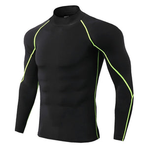 New Quick Dry Running Shirt Men Bodybuilding Sport T-shirt Long Sleeve Compression Top Gym t Shirt Men Fitness Tight rashgard