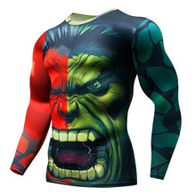 Load image into Gallery viewer, MMA Superman Punisher Running Shirt Men T-shirt Long Sleeve Compression Shirts Gym Tee Shirt Fitness Sport Shirt Men Rashguard