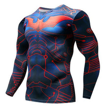 Load image into Gallery viewer, MMA Superman Punisher Running Shirt Men T-shirt Long Sleeve Compression Shirts Gym Tee Shirt Fitness Sport Shirt Men Rashguard