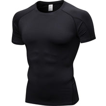 Load image into Gallery viewer, Logo custom Quick Dry T-shirt Crossfit gym  rashguard Sportswear Compression fitness Top Running  jersey sport shirt men