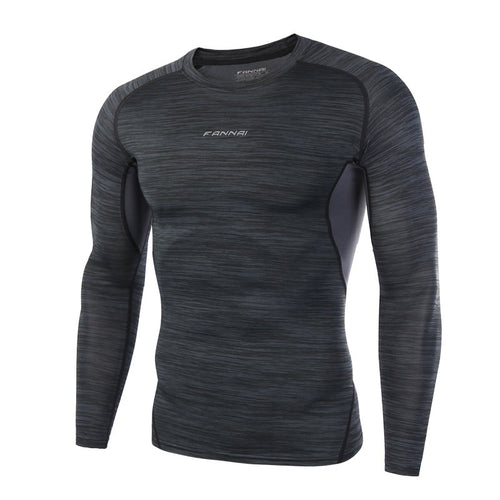 Dry Fit Compression Shirt Men Rashgard Fitness Long Sleeves Running Shirt Men Gym T Shirt Football Jersey Sportswear Sport Tight