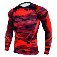 Load image into Gallery viewer, New Men Running Tshirt Gym Sport T-shirt Breathable Long Sleeve Compression Top Clothing Gym t Shirt Men Fitness Tight Rashgard