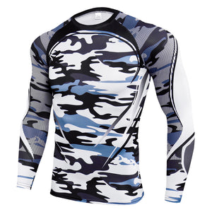 New Men Running Tshirt Gym Sport T-shirt Breathable Long Sleeve Compression Top Clothing Gym t Shirt Men Fitness Tight Rashgard