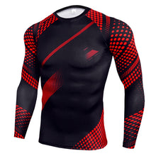 Load image into Gallery viewer, New Men Running Tshirt Gym Sport T-shirt Breathable Long Sleeve Compression Top Clothing Gym t Shirt Men Fitness Tight Rashgard