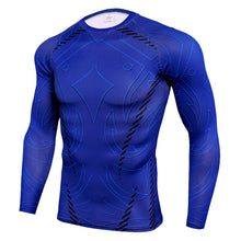 Load image into Gallery viewer, New Men Running Tshirt Gym Sport T-shirt Breathable Long Sleeve Compression Top Clothing Gym t Shirt Men Fitness Tight Rashgard