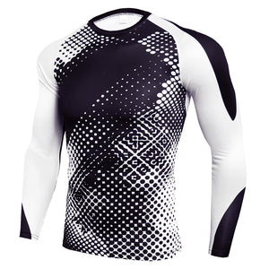 New Men Running Tshirt Gym Sport T-shirt Breathable Long Sleeve Compression Top Clothing Gym t Shirt Men Fitness Tight Rashgard