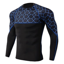 Load image into Gallery viewer, New Men Running Tshirt Gym Sport T-shirt Breathable Long Sleeve Compression Top Clothing Gym t Shirt Men Fitness Tight Rashgard