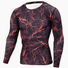 Load image into Gallery viewer, New Men Running Tshirt Gym Sport T-shirt Breathable Long Sleeve Compression Top Clothing Gym t Shirt Men Fitness Tight Rashgard