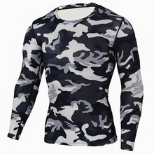 Load image into Gallery viewer, New Men Running Tshirt Gym Sport T-shirt Breathable Long Sleeve Compression Top Clothing Gym t Shirt Men Fitness Tight Rashgard