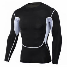 Load image into Gallery viewer, New Men Running Tshirt Gym Sport T-shirt Breathable Long Sleeve Compression Top Clothing Gym t Shirt Men Fitness Tight Rashgard