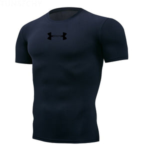 Gym shirt Men Quick Dry Tight T-shirts Fitness Running T shirts Men Brand Short Sleeve Sport compression shirt Men's Sportswear