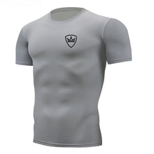 Load image into Gallery viewer, Gym shirt Men Quick Dry Tight T-shirts Fitness Running T shirts Men Brand Short Sleeve Sport compression shirt Men&#39;s Sportswear