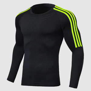 2019 Summer Man Breathable Sport Soild Colors Shirt Fitness Running T-Shirt Quick-Breathable Stretch Tops T-Shirt Gym