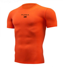 Load image into Gallery viewer, Shirt Homme Running Men Designer Quick Dry T-Shirts Running Slim Fit Tops Tees Sport Men&#39;s Fitness Gym T Shirts Muscle Tee 2019