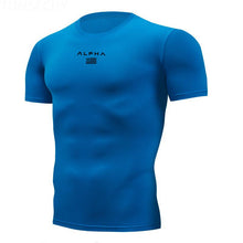 Load image into Gallery viewer, Shirt Homme Running Men Designer Quick Dry T-Shirts Running Slim Fit Tops Tees Sport Men&#39;s Fitness Gym T Shirts Muscle Tee 2019