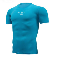 Load image into Gallery viewer, Shirt Homme Running Men Designer Quick Dry T-Shirts Running Slim Fit Tops Tees Sport Men&#39;s Fitness Gym T Shirts Muscle Tee 2019