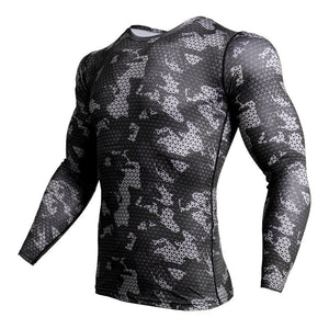 Long Sleeve Compression Shirt Men Quick Dry Gym T Shirt Fitness Sport Shirt Male Rashgard Gym Workout Traning Tights For Men